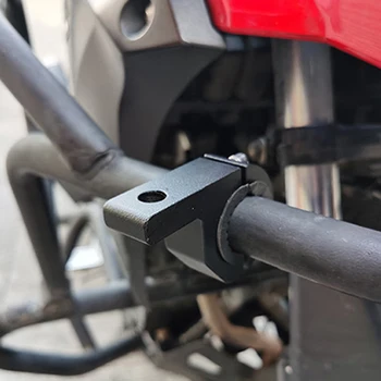 Support de budgétaire de lumière de sauna à LED pour moto, support de pinces de pare-chocs, antibrouillard réglable, lampe auxiliaire, accessoires de moto