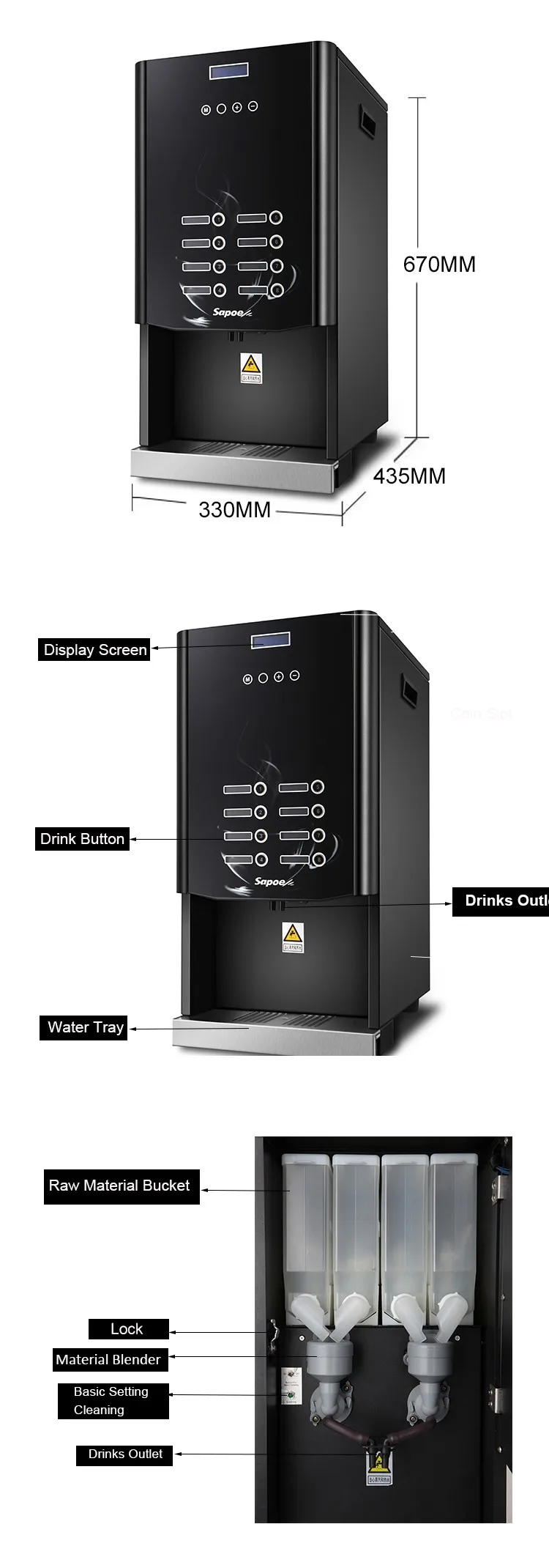 Hot Selling Commercial Automatic Espresso Coffee Machine For Business