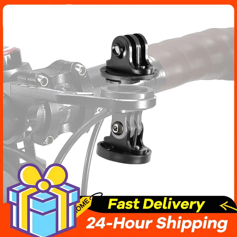 حامل كاميرا الدراجة، محول دعامة تثبيت ثابت للكمبيوتر، محول كاميرا من سبائك الألومنيوم لواجهة Garmin Edge