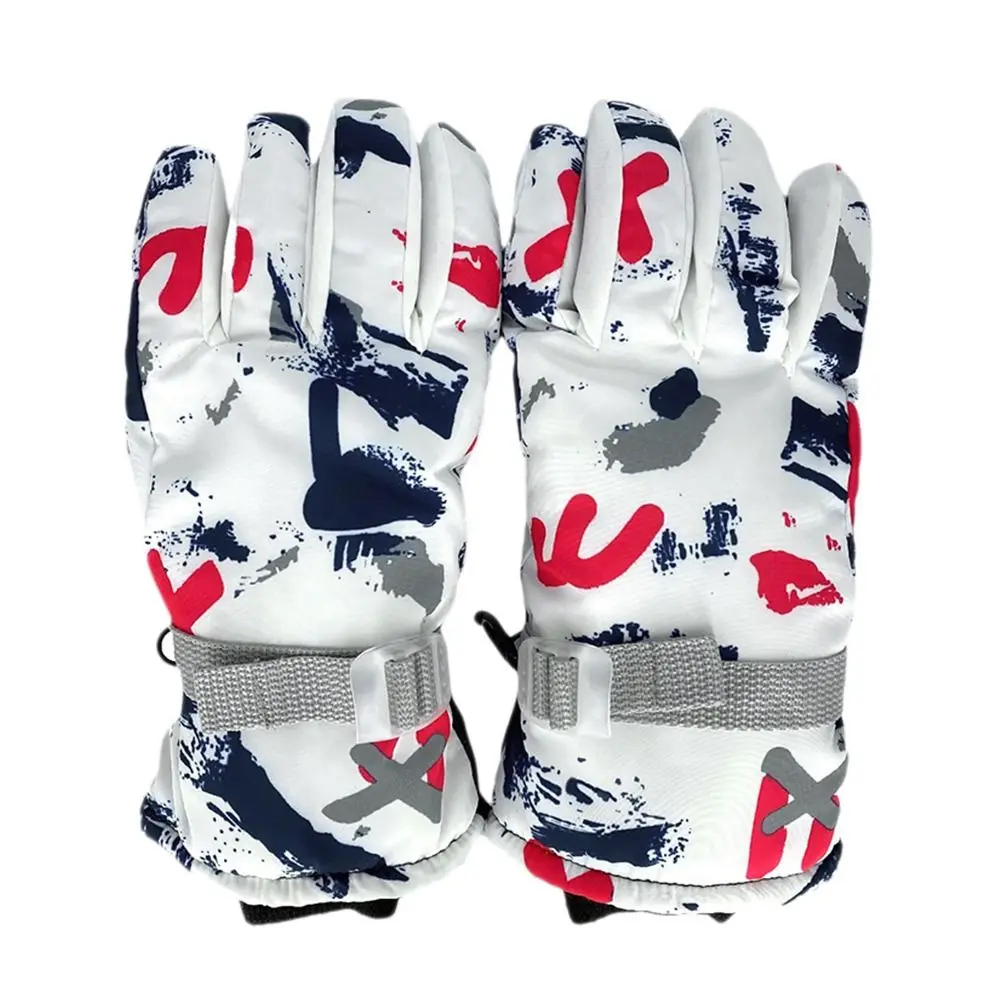 

Утолщенные теплые ветрозащитные водонепроницаемые детские варежки с длинными рукавами для снега, сноуборда, уличные детские лыжные перчатки для верховой езды