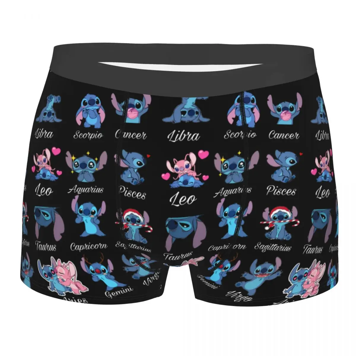 

Custom Male Funny Emotions Of Stitch Underwear Boxer Briefs Breathable Shorts Panties Underpants