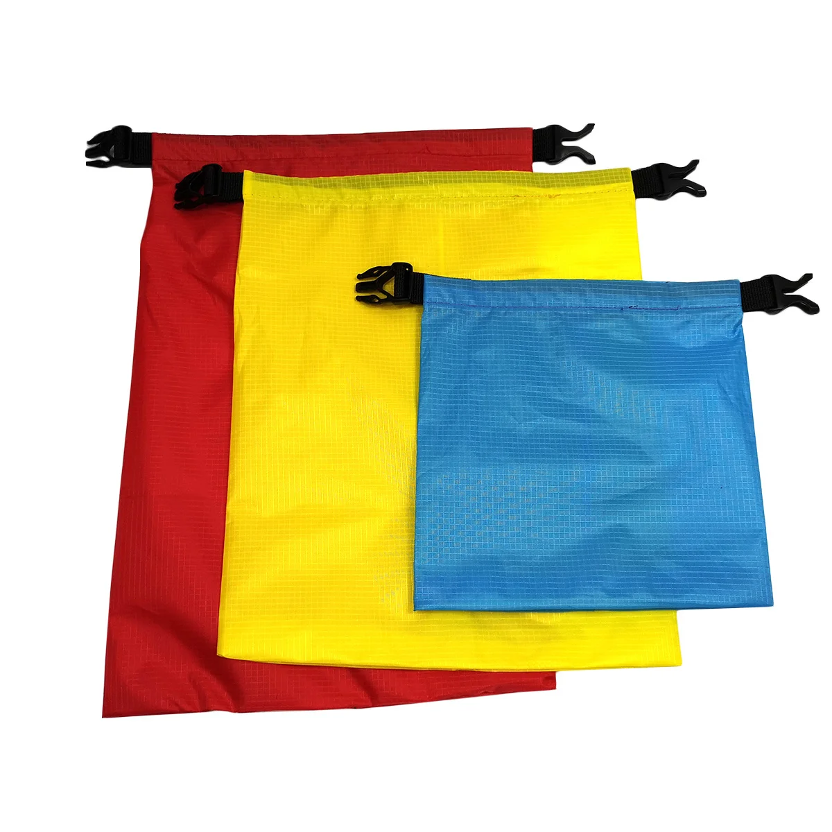 حقيبة جافة خفيفة الوزن متعددة الأغراض للسباحة باللون الأزرق والأصفر والأحمر للسباحين والغطس سهلة التضخم #4