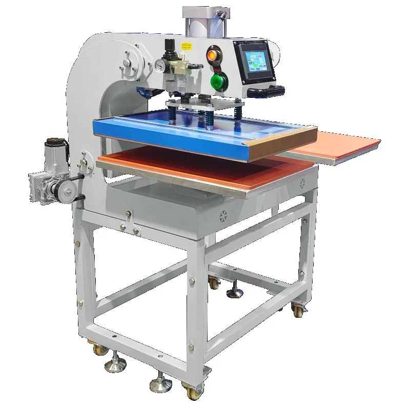 Automatic Sliding Double-station Pneumatic Heat Press Machine 38x38 40x50 40X60 T-shirt Heat Press Garment Printing Machine