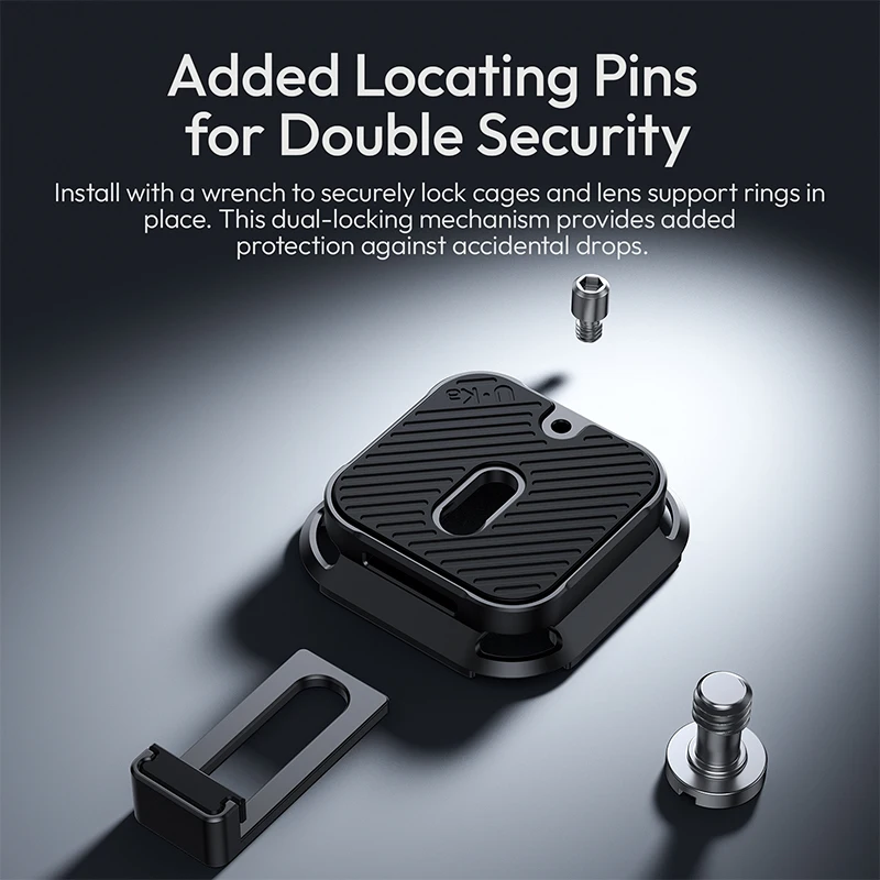 Ulanzi UKA07 Uka Kit de liberación rápida para mochila sin complicaciones, traje de carga de 10KG para sistema de liberación rápida Arca-Swiss y F38