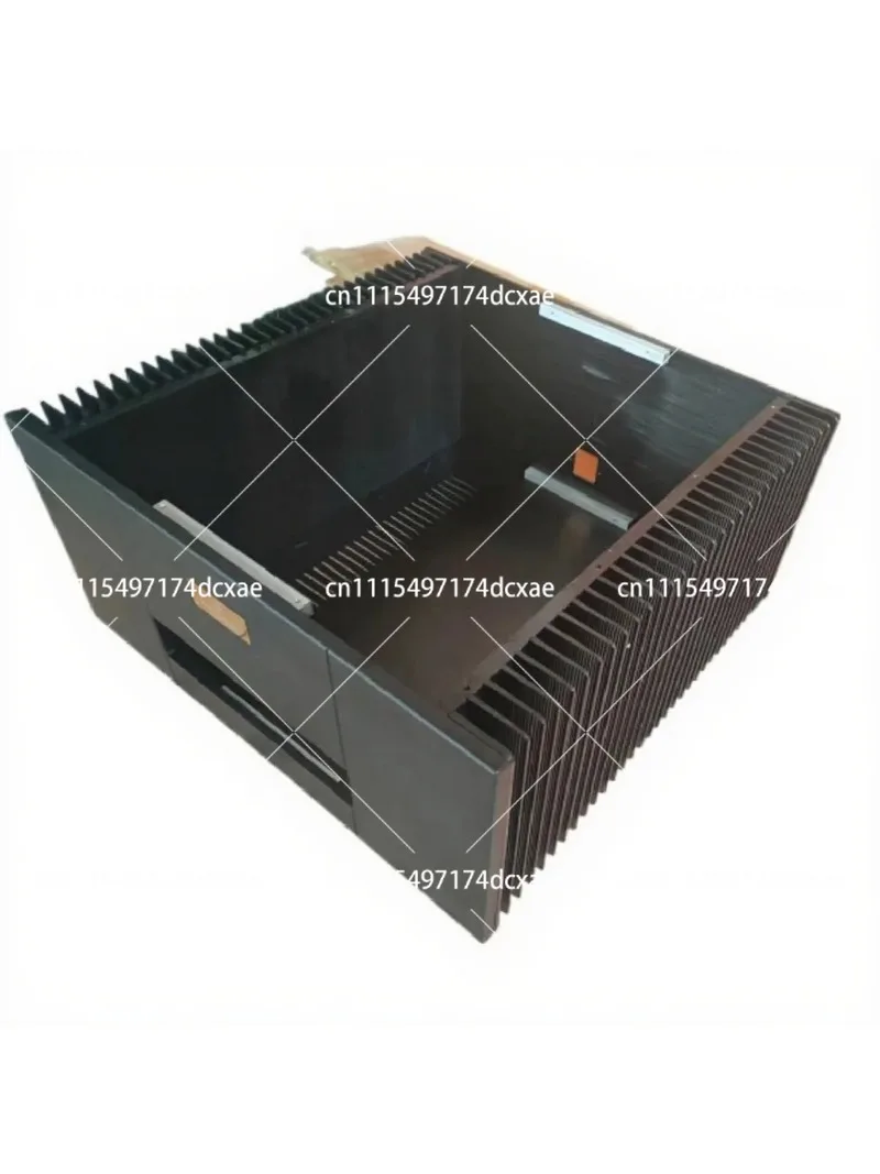 Double Channel Amplifier Chassis Audio Rear Stage Amp Enclosure with Dual Side Heatsink