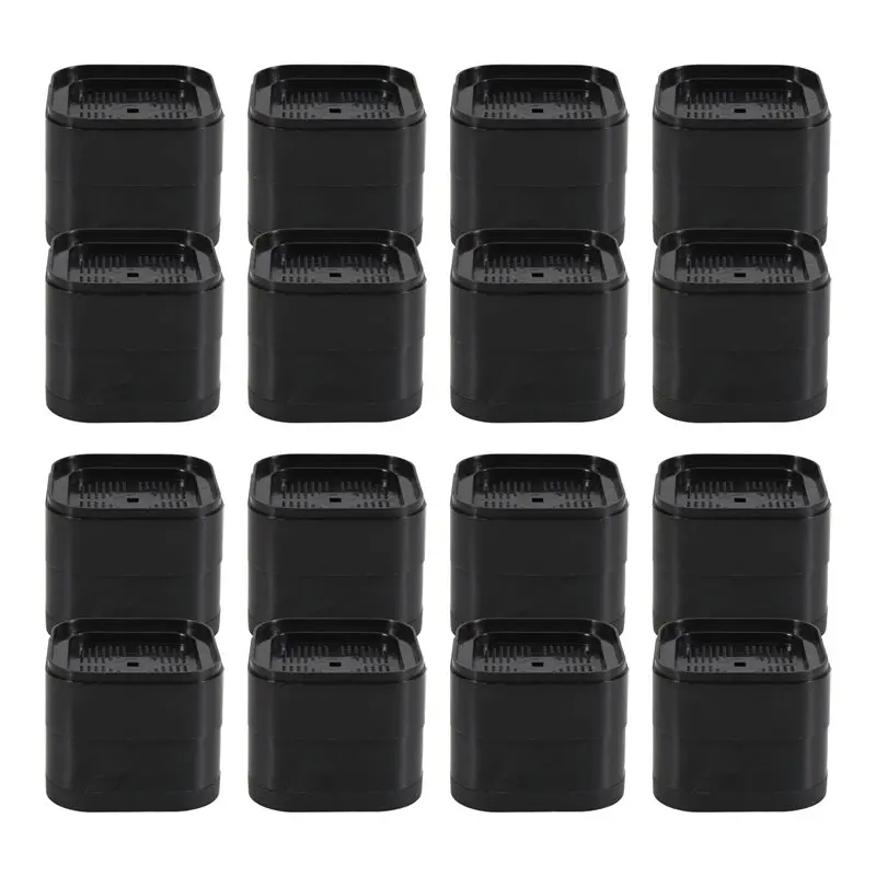 A98E-Furniture Risers Adjustable Bed Risers 2.2 Inch Stackable Heavy Duty Bed Lifts Risers Square Bed Raising Blocks 16 Pcs