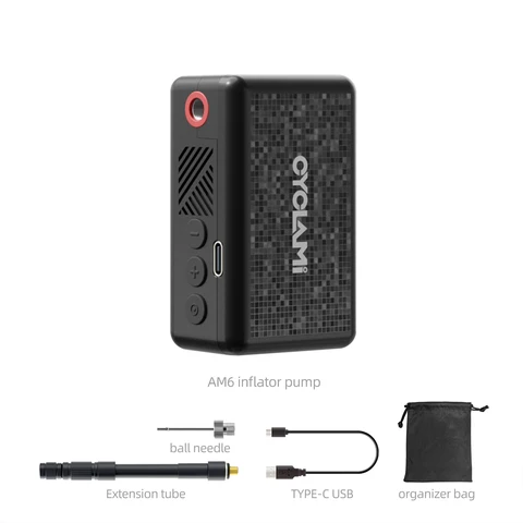 Портативный электрический насос CYCLAMI AM6, 130 PSI с цифровым дисплеем