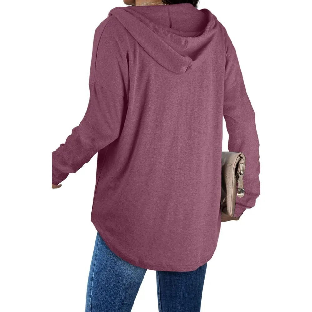 Tops de moda para mujer Sudaderas con capucha para mujer Jersey Sudaderas de gran tamaño Camisas de manga larga Ajuste suelto