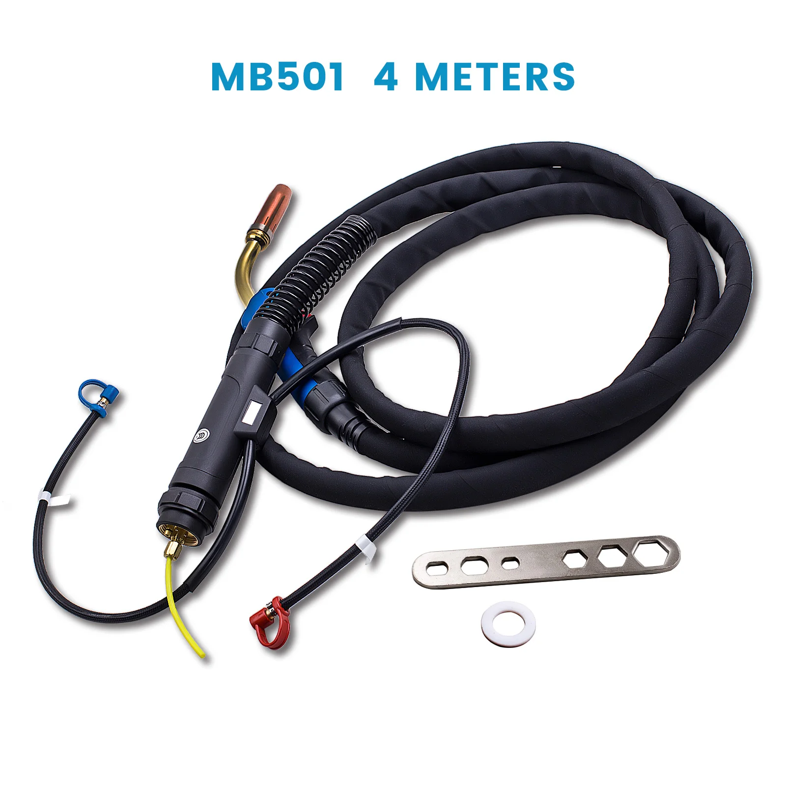 Obor las Universal berpendingin air MB 501 550A paket selang 4m MIG MAG obor las gas pelindung umum