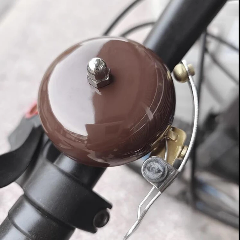 Bike Bell Vintage Ringing Bell Aluminum Silver Coffee Brown Bike Bell Vintage Wholesale Bicycle Bell q1065