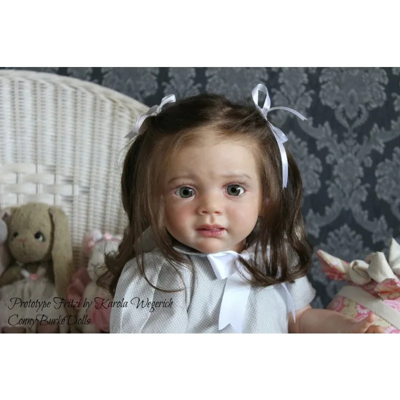 25Inch Reborn Toddler Kit Fritzi  Fresh Color Soft Touch Lifelike Unfinished Unpainted DIY Blank Kit