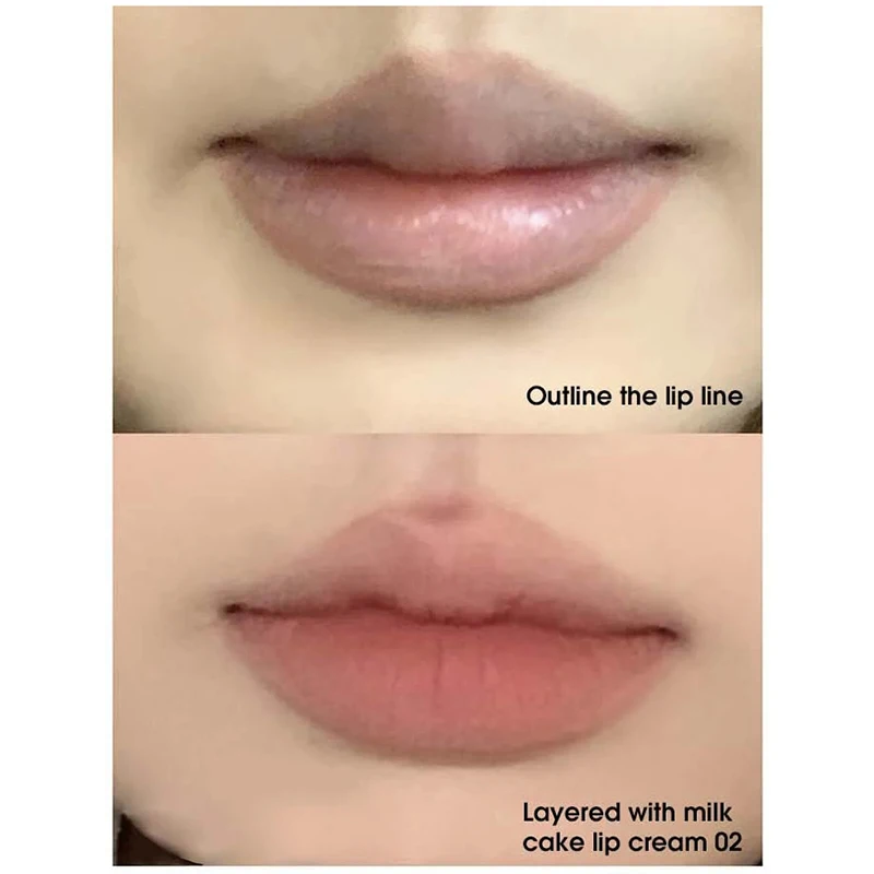 Lipliner de Nevoeiro Doce e Suave, Resistente ao Desvanecimento, Fácil de Desvanecer, Nude Pink Lip Liner, Forma Durável, Não é Fácil de Tirar Maquiagem