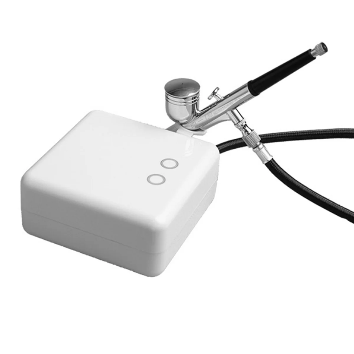 Mini bomba de aerógrafo N18R, juego de aerógrafo de tatuaje de maquillaje de uñas, herramienta de pintura de coche de pastel modelo enchufe blanco de la UE