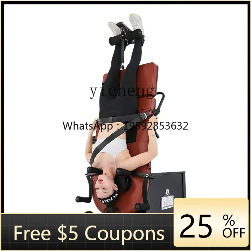 

inverted machine household electric automatic multi-function inverted fitness equipment traction and stretching artifact