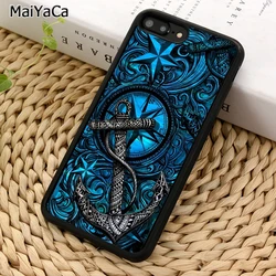 MaiYaCa Anchor nautical ocean tattoo star graphic Phone Case For iPhone 16 15 14 11 12 13 Pro MAX 6 7 8 Plus coque Shell