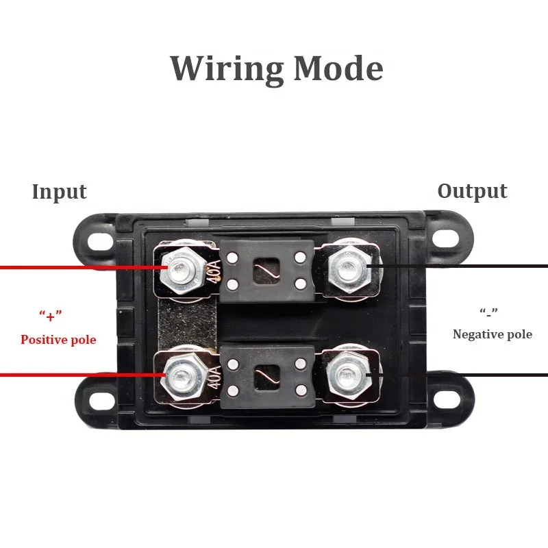 2ANM Fuse Holder Replacement Mulitiway  ANM-C4 ANM-B4 100A 200A  LED Auto Fusible Cutout GPS  Fuse Box 12V Overload Protect