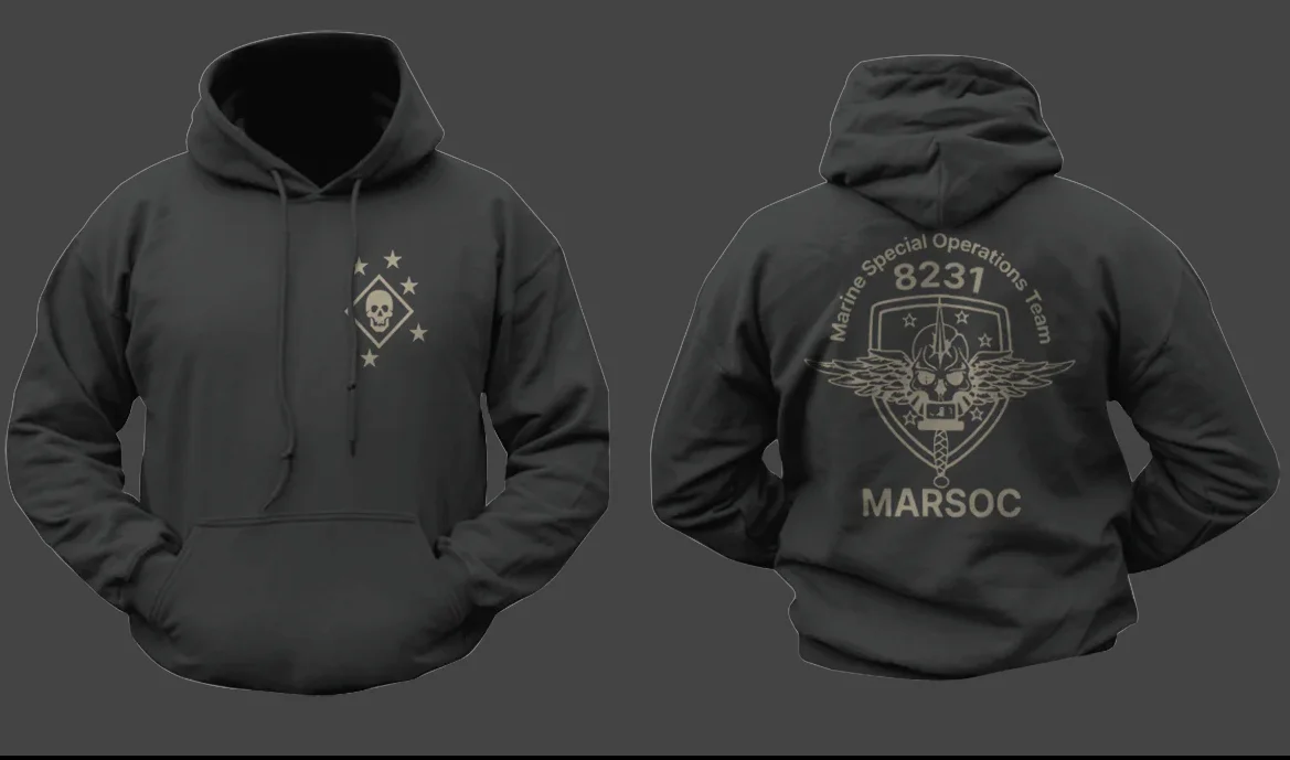 

USMC United States Marine Corps MARSOC 8231 Hoodie Sweatshirt