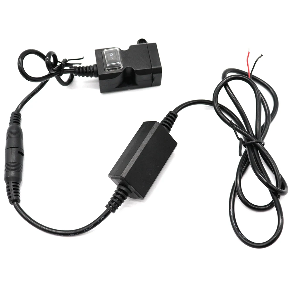 

Motorcycle USB Adapter Waterproof Dual USB Power Socket for Tablet GPS Camera Digital Cameras Smartphone (Black)