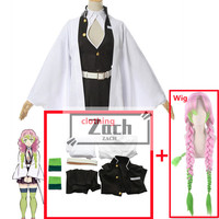 Anime Kimetsu no Yaiba Mitsuri Kanroji Kisatsutai Kimono Cosplay Costume Halloween Clothes
