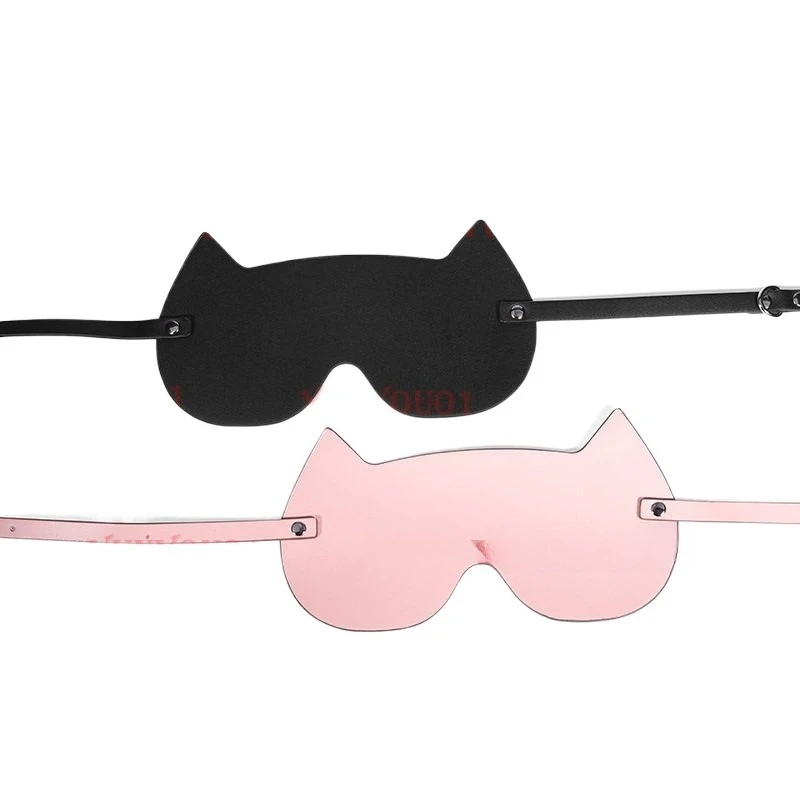 Cat Blindfold Opaque Leather Blindfold Blindfold Game Cos Cosplay Couple Small Circle Props