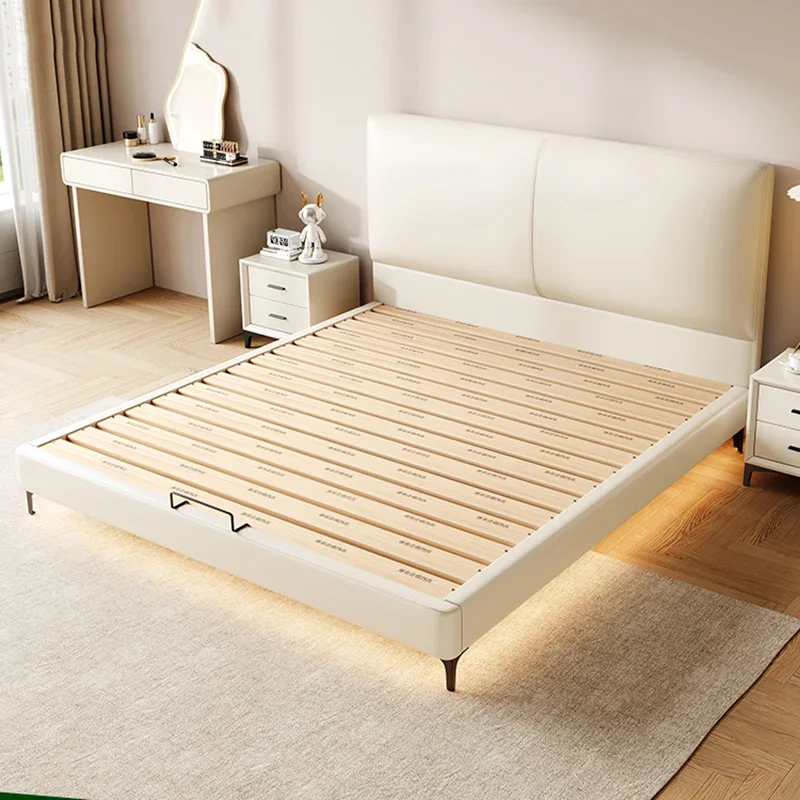 

Beauty European Bed Double Modern Bedroom King Size Double Bed Space Saving Wooden Sleeping Camas De Casal Trendy Furniture