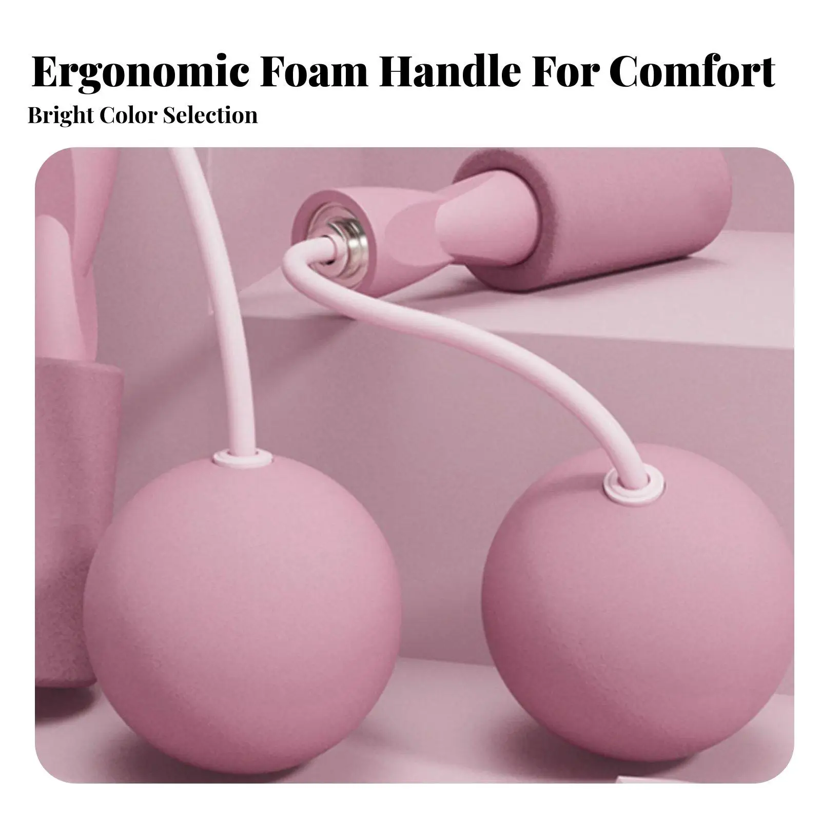 Non Tangle Jump Rope Without Cord for Small Apartments Weighted Ropeless Fitness Rope with Soft Foam Handles for Daily Exercise