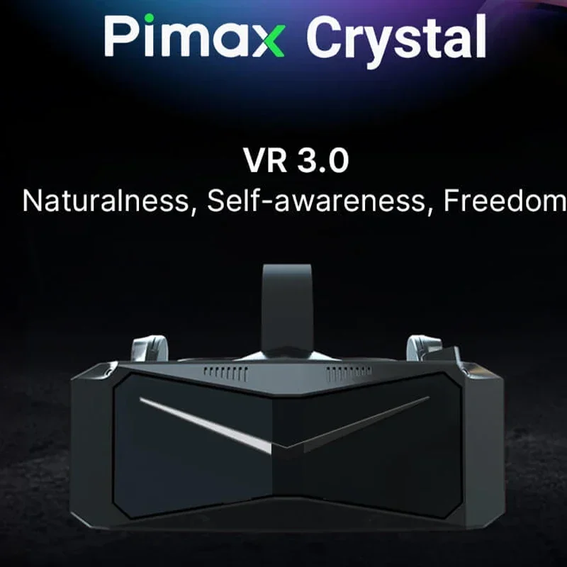 

2026 Pi Crystal VR Headset All In One 6Dof QLED Display Eyes Tracking Virtual Reality Metaverse And Steam VR Games
