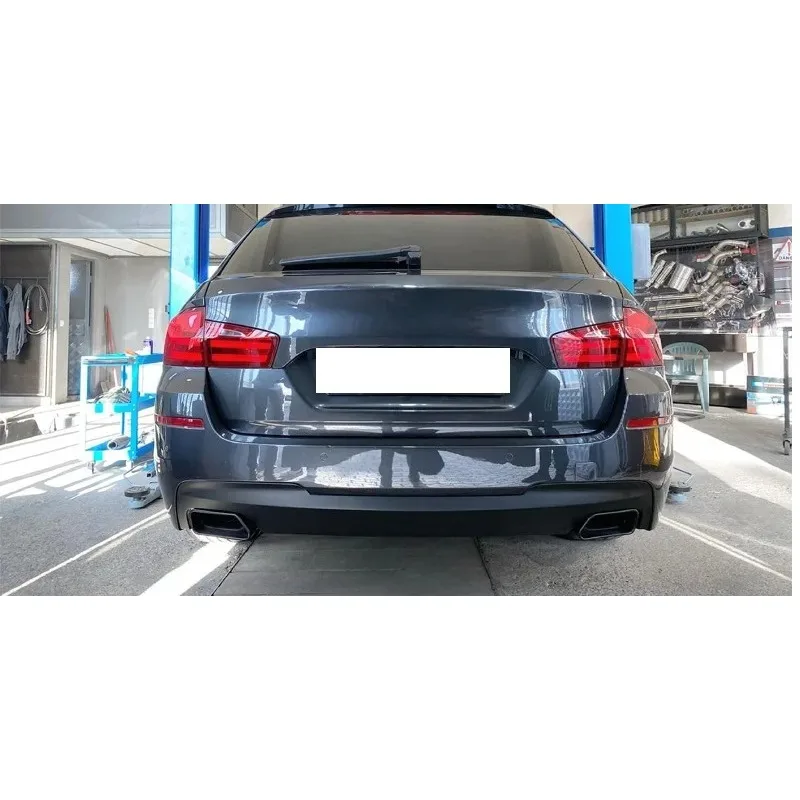 Car Exhaust Pipe For BMW F10 F11 F12 F13 535i 535d 640i 640d 550i GT 2011-2017 Square Tailpipe Muffler Body Kit Tuning Auto Part view 2