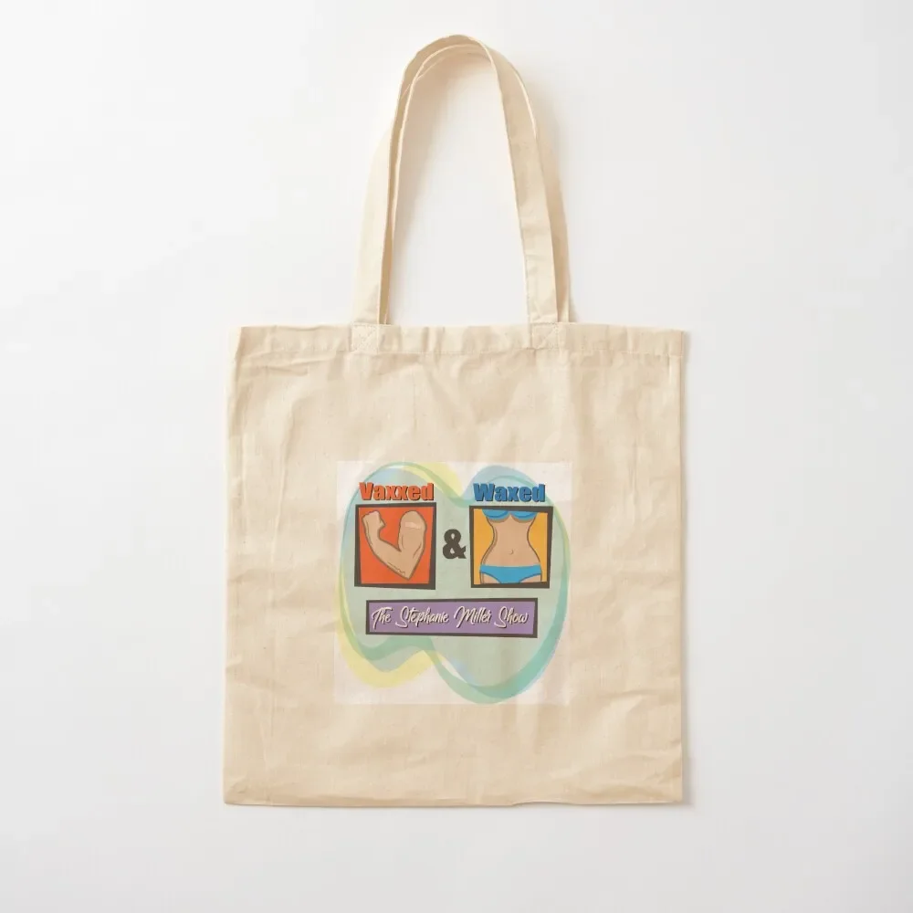 

Vaxxed & Waxed (Female) Tote Bag tote bag custom shopper bag women canvas