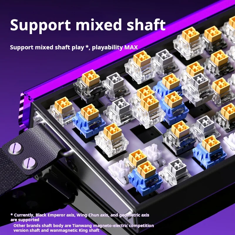 AULA HERO 68 HE Magnetic Axis Keyboard RT Wired Gaming Mechanical Keyboard with RGB Lighting 8K Polling Rate Side Engraving