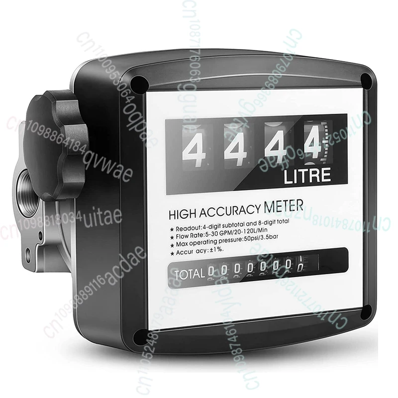

Высокоточный механический расходомер топлива на 4 цифры для дизельного насоса, счетчик галлонов, измеритель расхода
