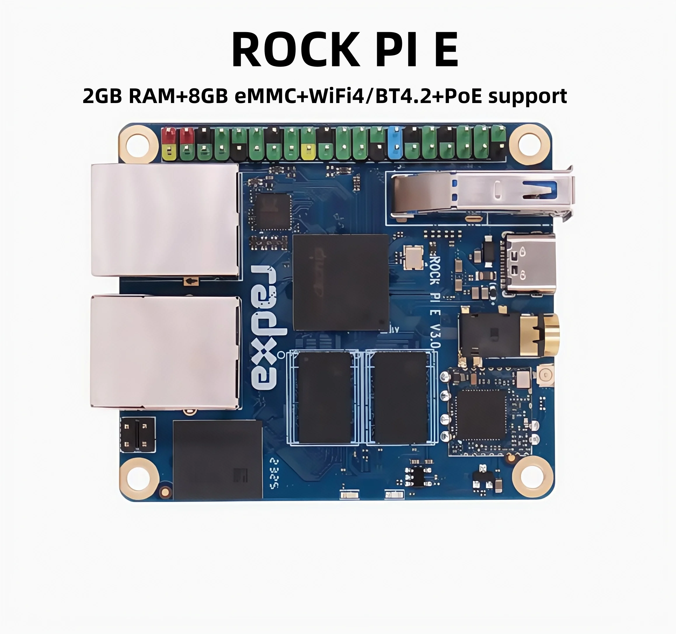 

ROCK PI E RK3328 Quad-core CPU Single Board Computer MCU Motherboard