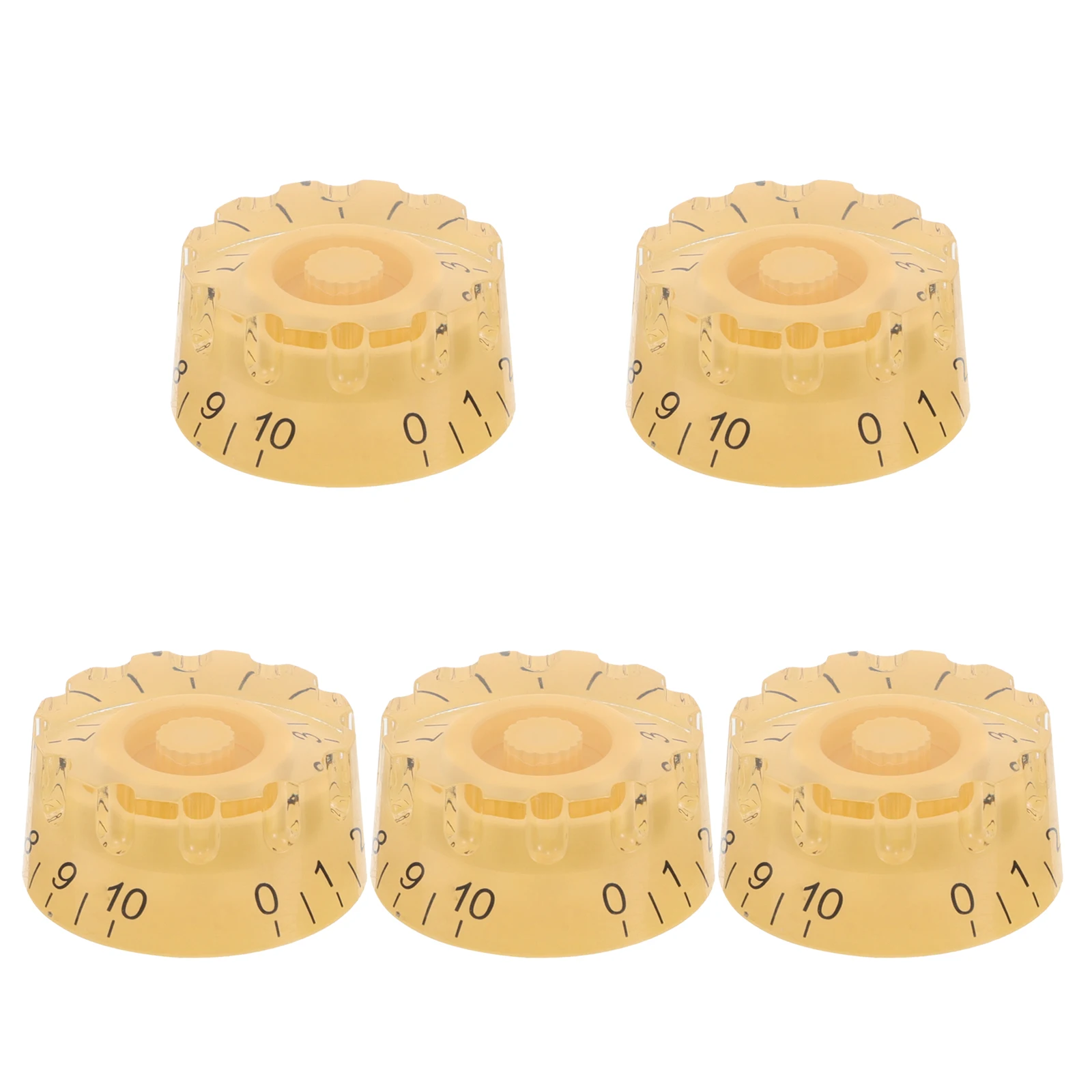 

5Pcs Electric Guitar Knobs Light Hat Style Volume Control Knobs for Enhanced Performance Show Use