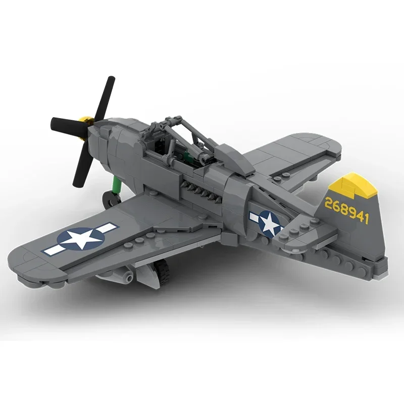 Moc Building Bricks Military Model P-63 King Cobra Bomber Technology Modular Blocks Gifts Toys For Children DIY Sets Assembly