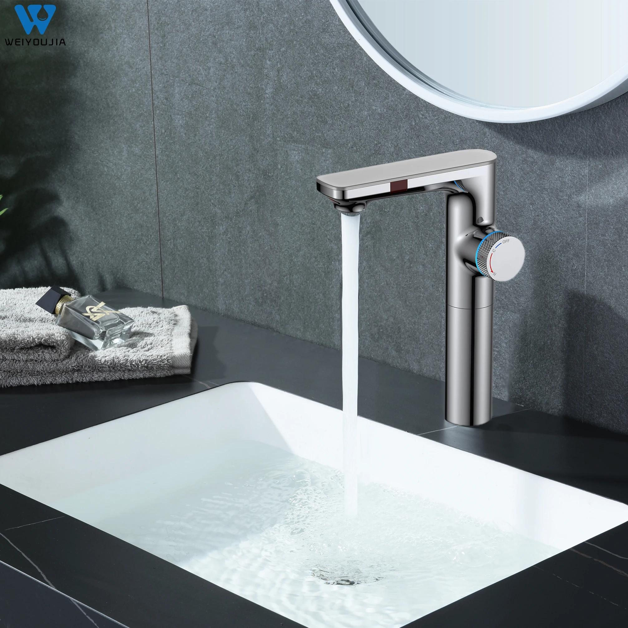 

Высококачественный бесконтактный инфракрасный смеситель для раковины с одним отверстием, экономящий воду, с автоматическим датчиком