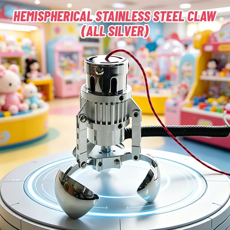 

Hemispherical Stainless Steel Claw (with Coil Spring) — Metal gantry Component for Claw Machines Candy Machines Arcade Games