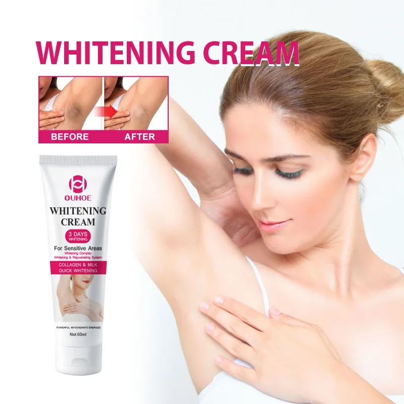 

Underarm Bleaching Whitening Cream Serum Leg Knee Lightening Private Moisturize Inner Thigh Intimate Parts Dark Remove Melanin