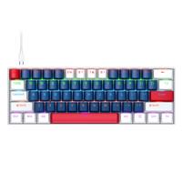 Keycaps Compact 61-keys Wired Mechanical Keyboard for Pc Gaming Typing with Rgb for Work