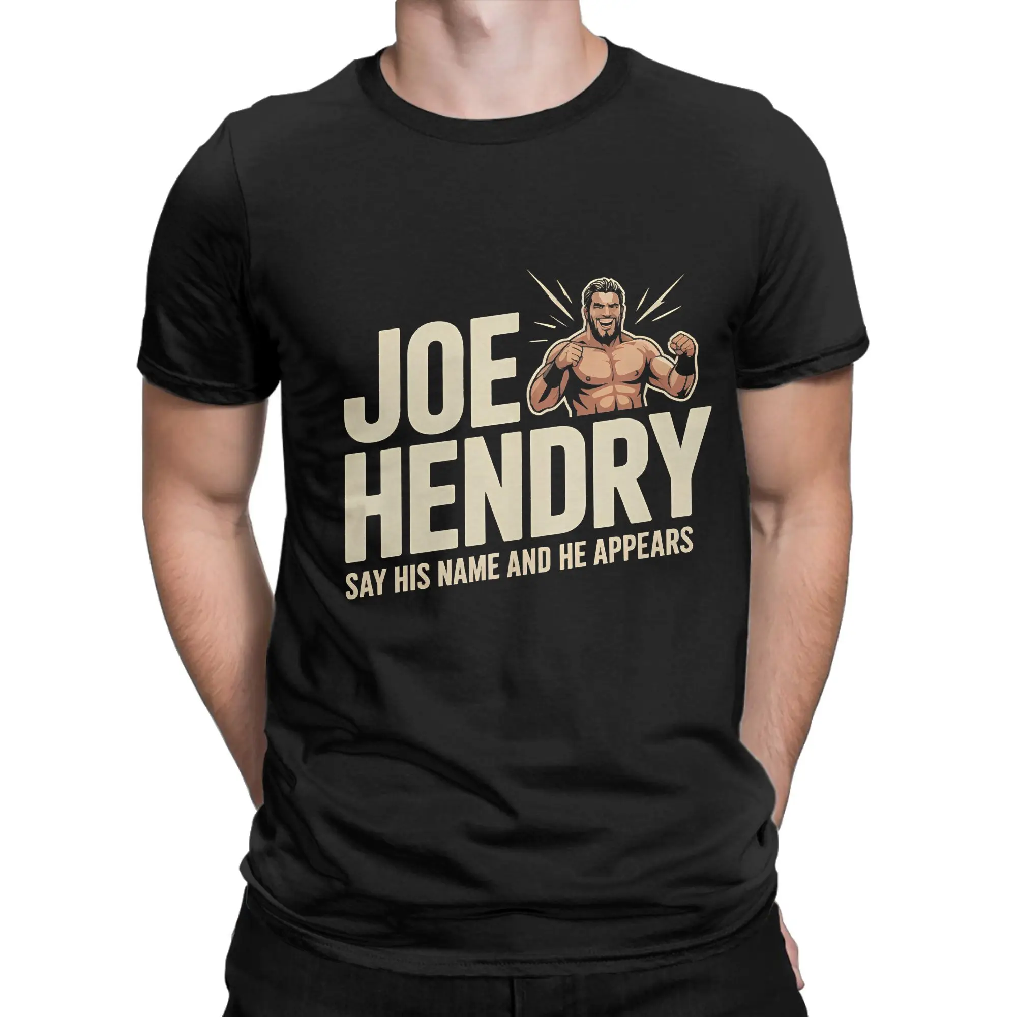 

Joe Hendrys T Shirt Summer Say His Name Hip Hop T Shirts Man Pure Cotton Crewneck Oversized Clothes Short-Sleeve Vintage Tops