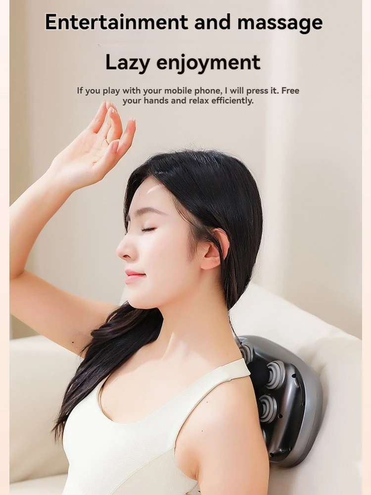 

6-Head Massage Gun Deep Tissue Muscle Relaxation Fascia Gun Powerful Vibration for Large-Area Massage Suitable for All Body Area