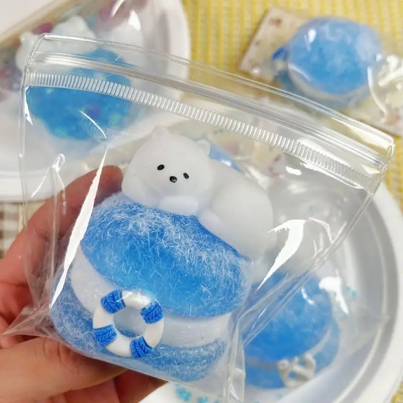 

Нагрузки на многоразовый белый медведь уменьшают той игрушку Sensory Sensory Squeezable игрушку для животных для улучшения L8RB