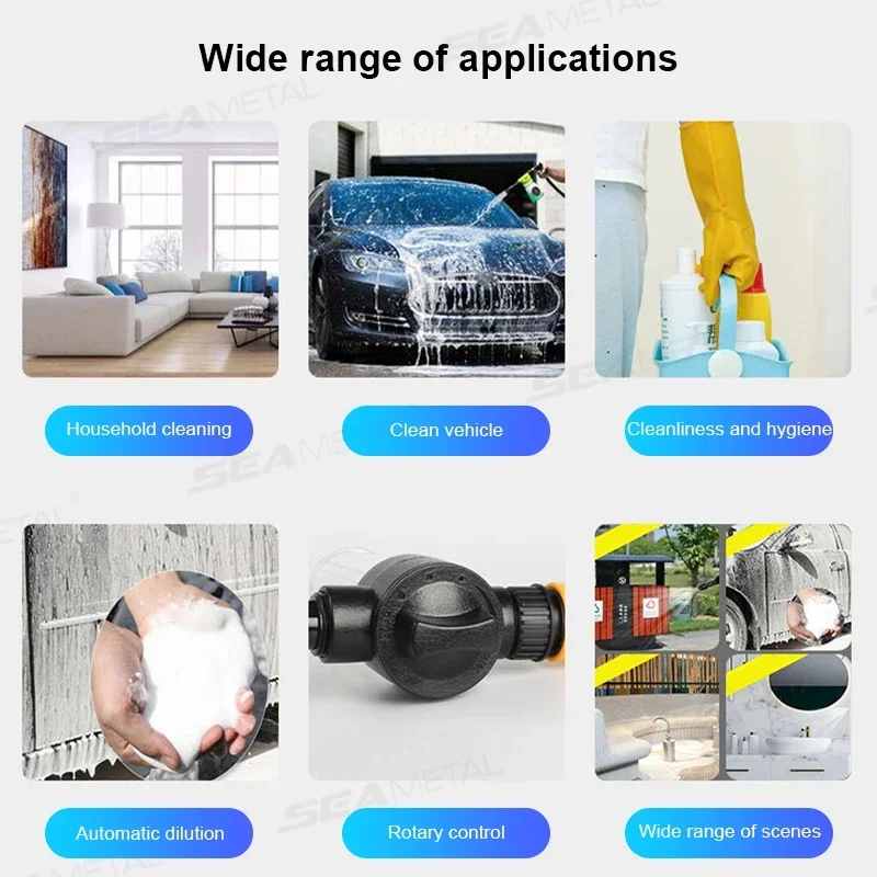 แรงดันสูงน้ําปืน Jet Garden เครื่องซักผ้า Sprayer รดน้ําสเปรย์ Garden Sprinkler สําหรับทําความสะอาดสําหรับรถบ้านเครื่องมือทําความสะอาด