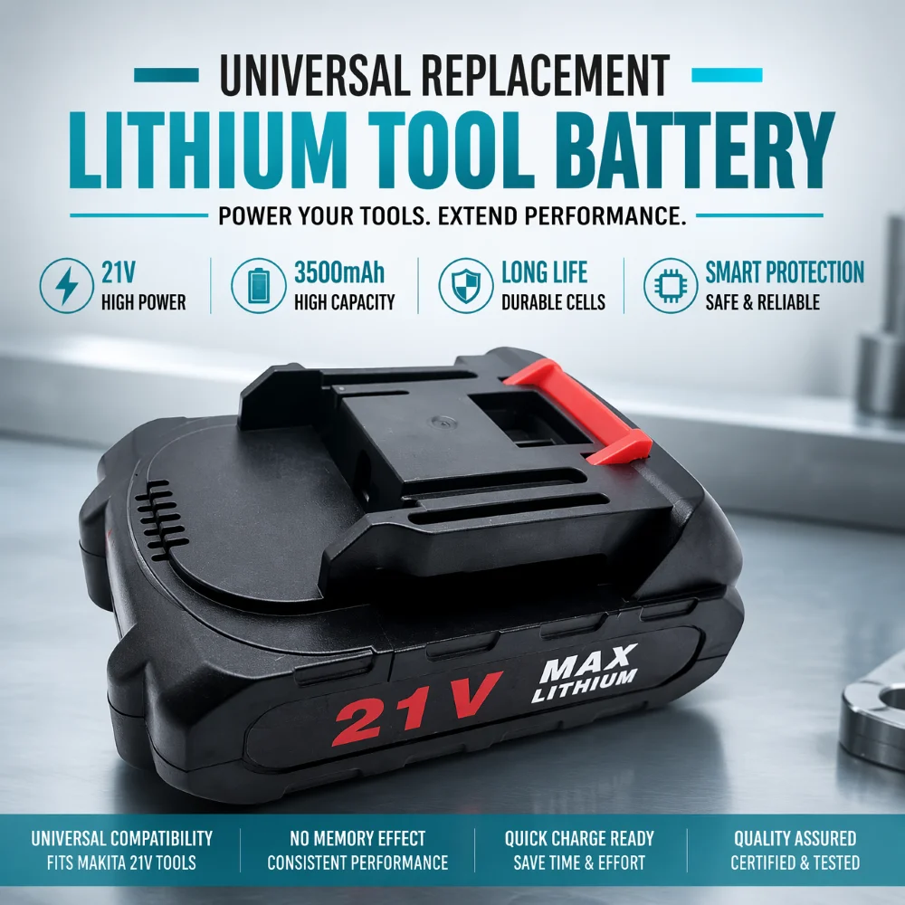 2026 New For Makita 21V 5S1P Lithium Ion Battery Pack 3500mAh Fast Charging Safety Certified For Drill Drive Power Tools