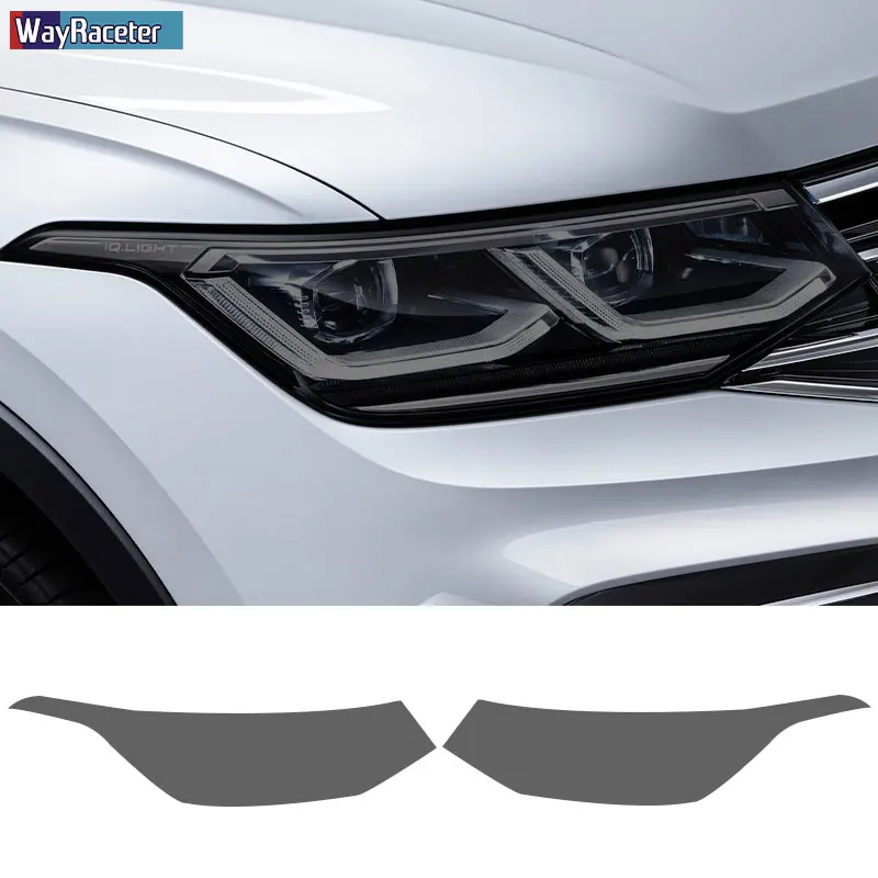 Smoked Black TPU Sticker Car Headlight Protective Film For VW Golf 7 8 Scirocco Tiguan Passat B8 Touareg CR CC Arteon Beetle