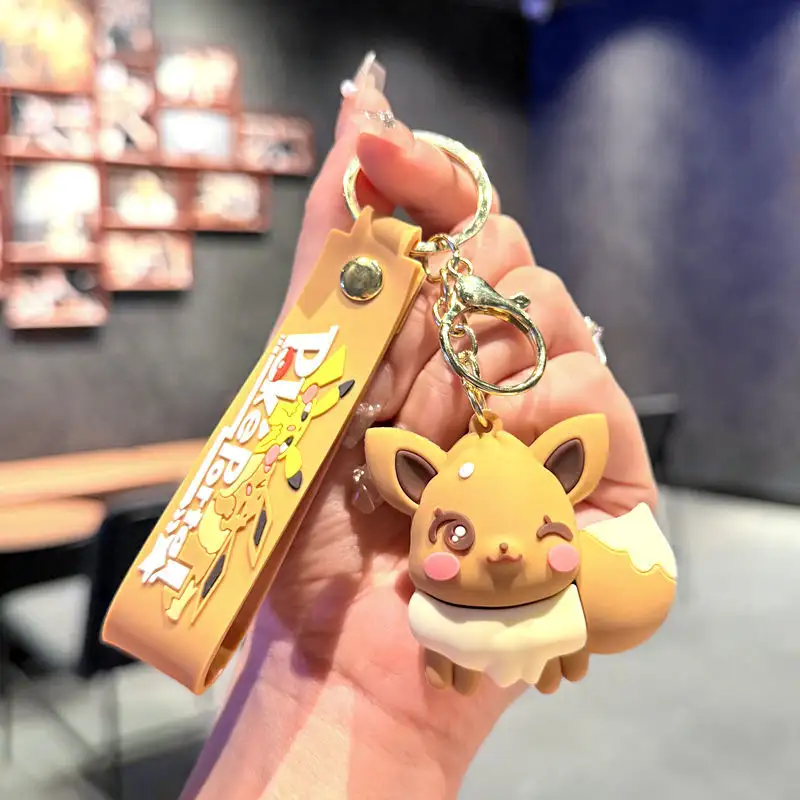 Pokemon Anime Pikachu Keychain Kawaii Eevee Schoolbag Shoulder Bag Pendant Glaceon Flareon Backpack Crossbody Bag Accessories - Image 18