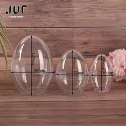 1Pc Plastic Clear Mould Reusable Eggs Shape Crafting DIY Bath Bomb Mold Home Hotel Decor For Christmas Gift Bath Care Tool