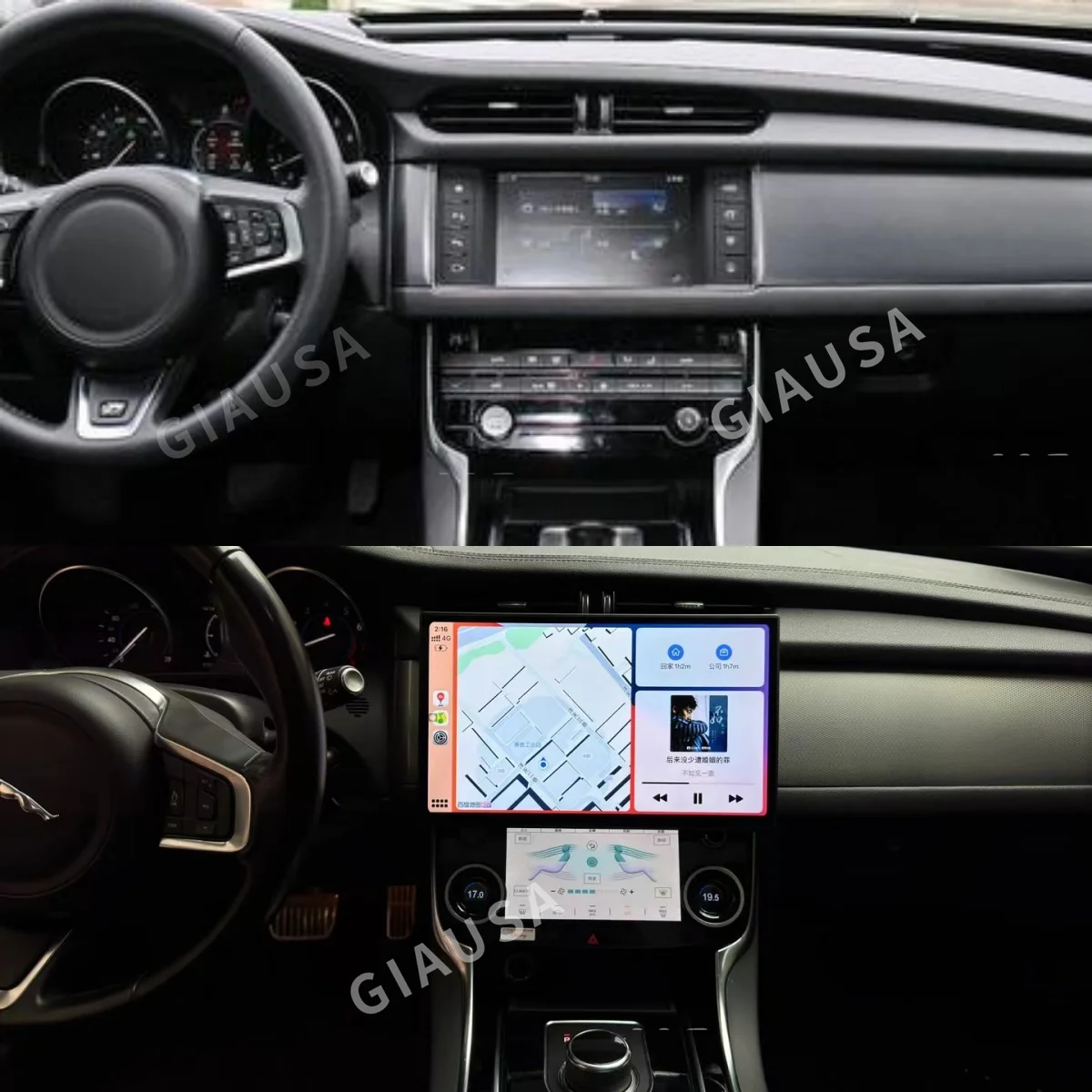 

13.3-inch Android 13 Media Player For 2016-2019 Jaguar XF/XFL/X260 Radio Wireless Carplay and auto retain the car original menu