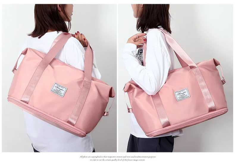 Erweiterbare Große Reisetasche, Wasserabweisende Sport- und Fitness-Handtasche, Lässige Reisetasche – Detail 16