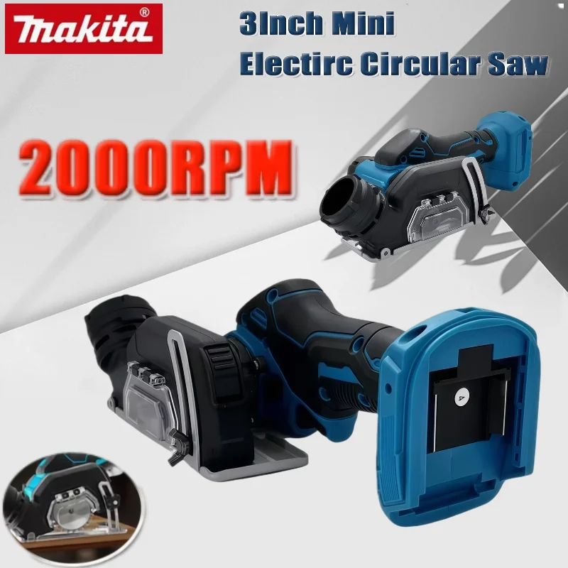 

Аккумуляторная электрическая угловая шлифовальная машина Makita, 19500 об/мин, 3-дюймовый отрезной инструмент, резак для плитки для деревянной плитки, пластиковый инструмент для аккумулятора 18 В