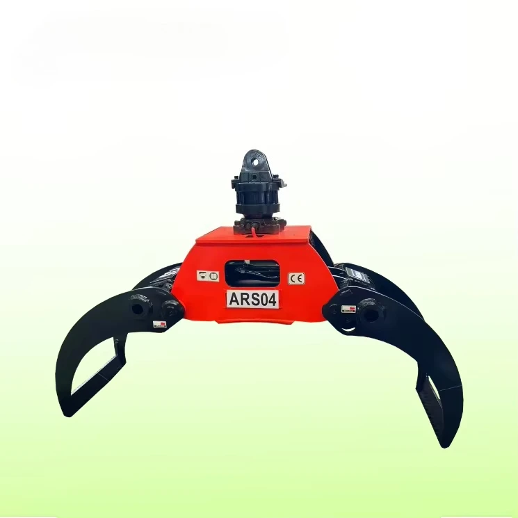 360 Degree Rotating Hydraulic Log Grab Wood Grapple for 6Ton Excavator
